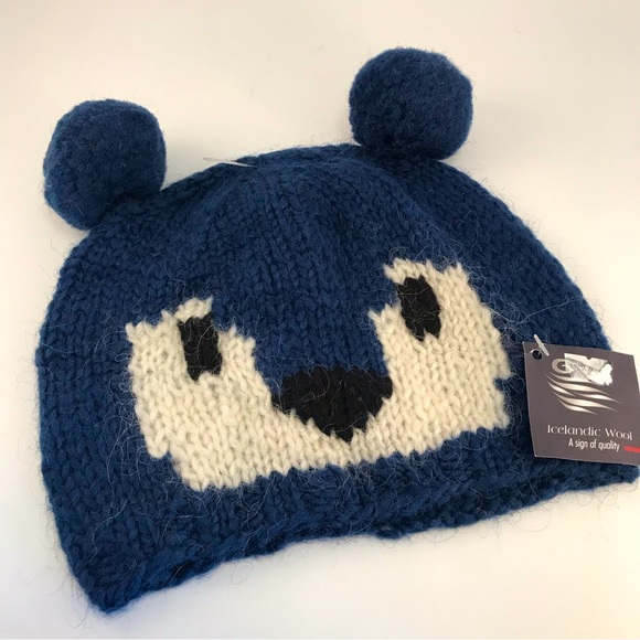 Icelandic Knit Wool Hat - Picture 1 of 10